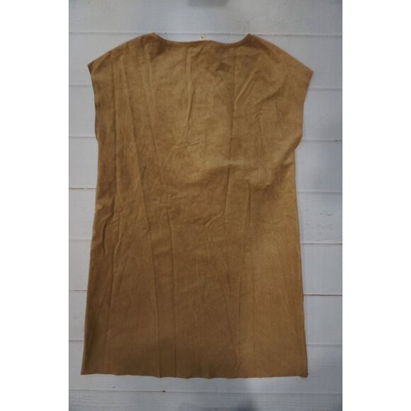 Aritzia Wilfred Free Nori Vegan Faux Suede Boxy Shift Dress Pockets - Size S - Picture 5 of 7
